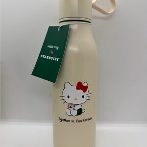 Starbucks Cream Bottle with Hello Kitty Design